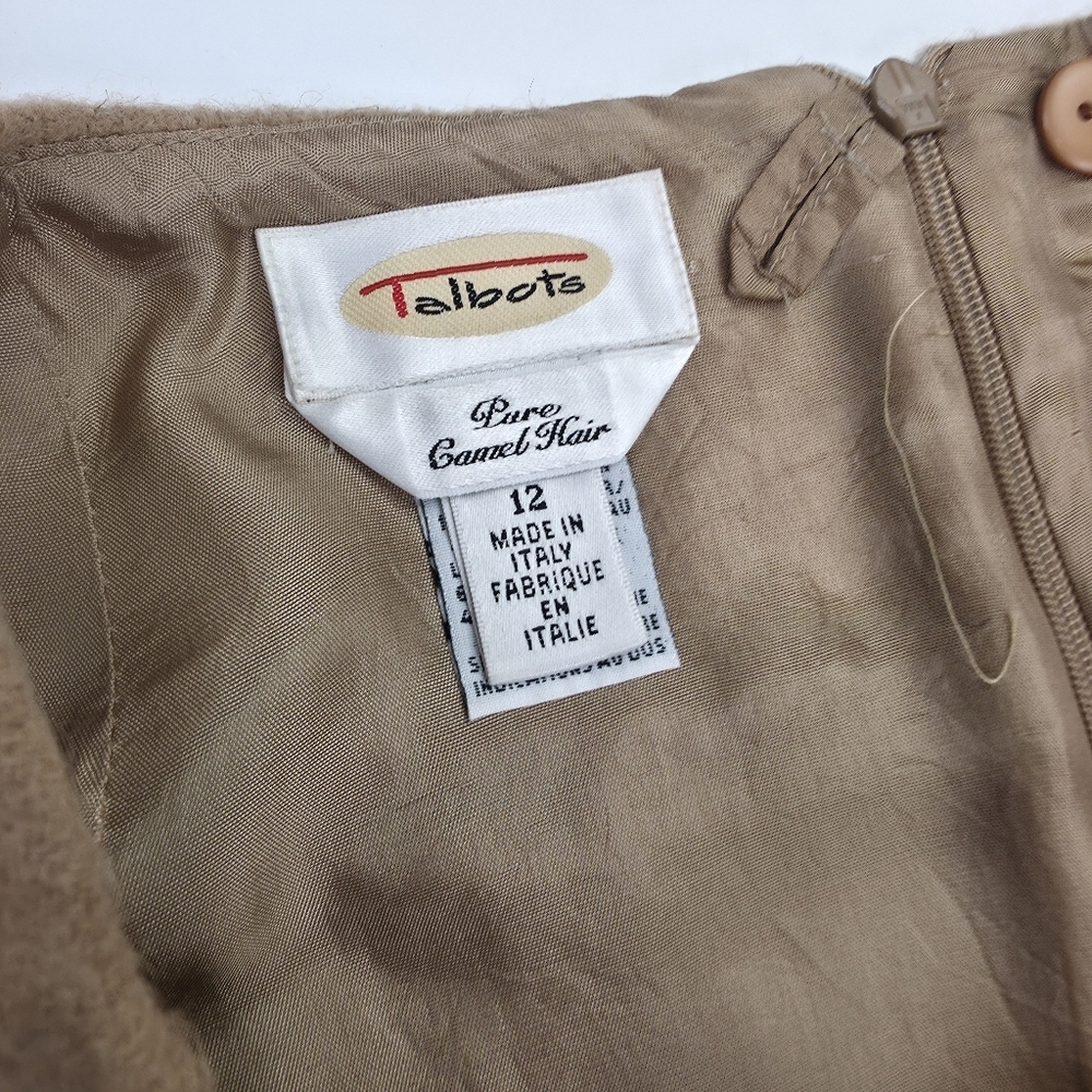 Talbots Camel Hair Elegant Tan Women's Skirt Sz 12 - Picture 4 of 11